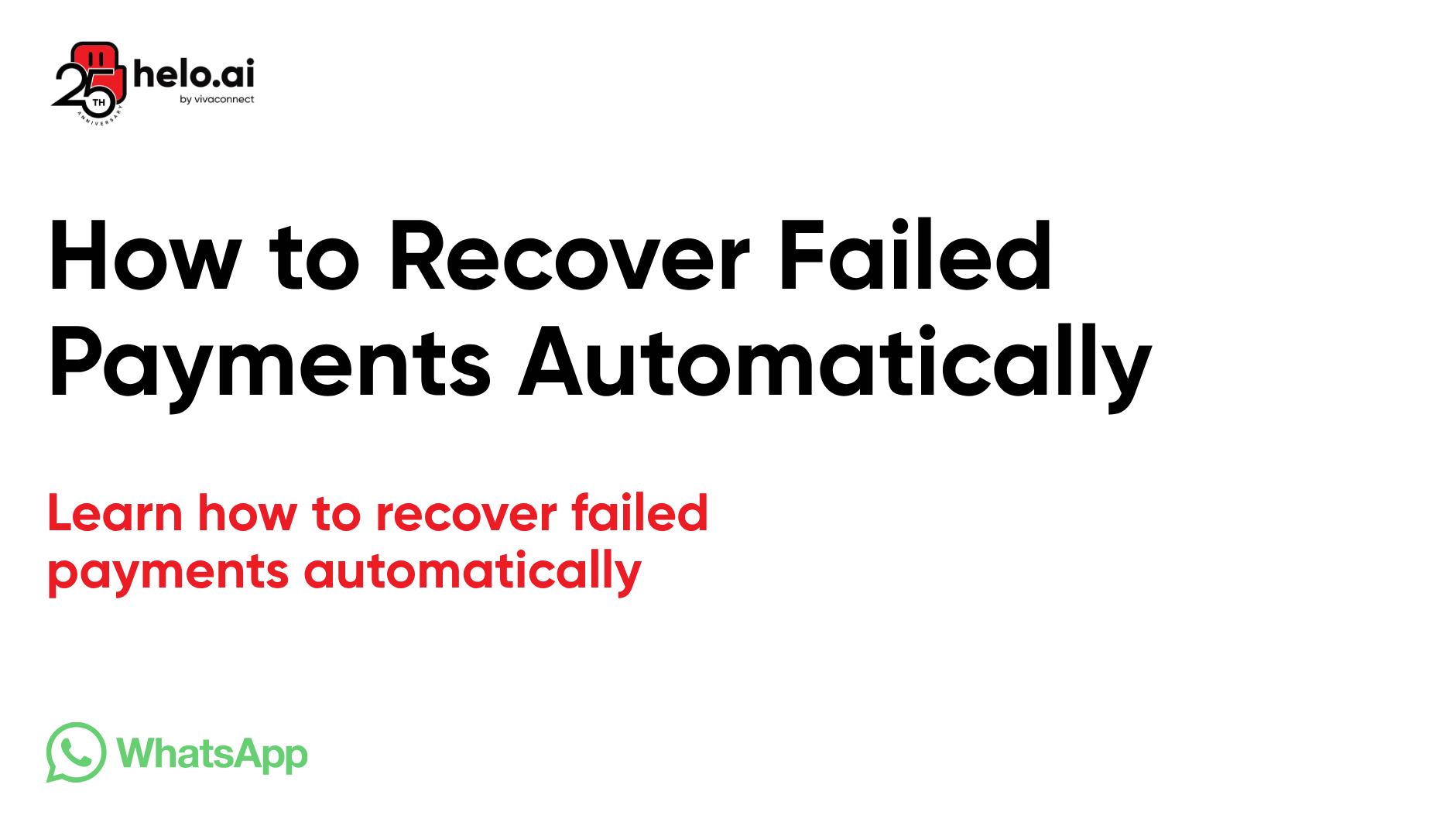 How to Recover Failed Payments Automatically